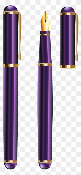 Ballpoint Pen Png Clipart Image - Purple Pen Png Transparent Png