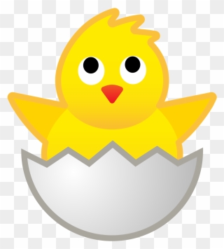 Hatching Chick Icon - Hatching Chick Emoji Clipart