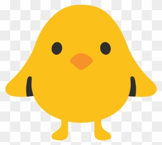 File - Emoji U1f425 - Svg - Android Bird Emoji - Cartoon Clipart