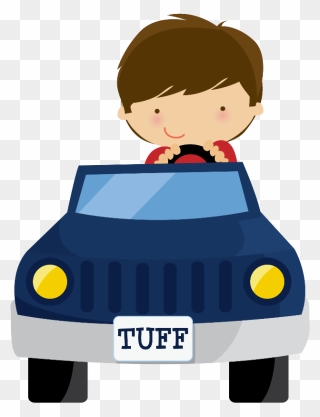Boy In Car Clipart - Png Download