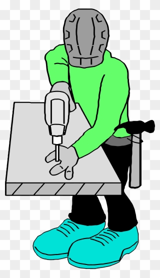 Carpenter Drill Clipart Png - Carpenter Clip Art Transparent Png