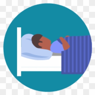 Icon Of A Sick Person In Bed - Covid 19 Cdc Guidelines Clipart