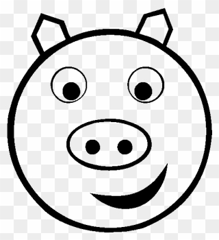 Smiley Clipart Drawing - Pig Clip Art - Png Download