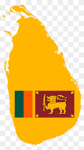 Sri Lanka Map Vector Clipart