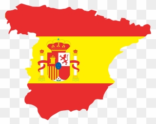 Flag Of Spain Flag Of Europe Illustration - Clipart Spain Flag Map - Png Download