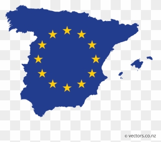 Transparent Spain Flag Clip Art - Spain Map Png