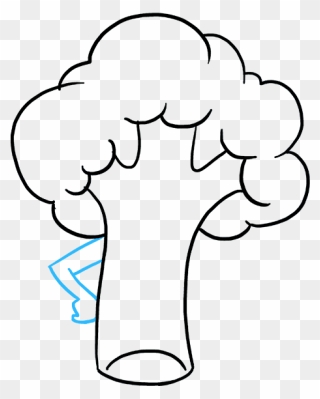 How To Draw Broccoli - Vagetable Pic Drawing Easy Clipart