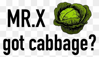 X Logo Chinese Cabbage - Broccoli Clipart