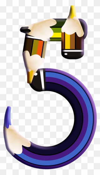 Number Sorting Numbers Pinterest - Цифра 5 Клипарт Clipart