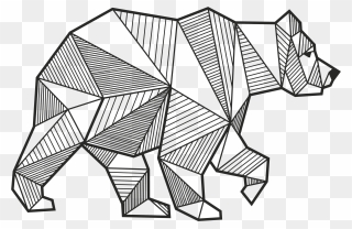 Collection Of Free Rhino Drawing Geometric Download - Line Art Geometric Animals Clipart