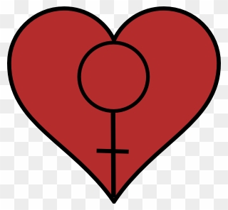 Feminist Heart 4 Clip Art At Clker - Feminist Heart - Png Download