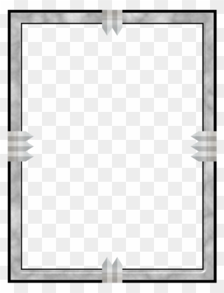 Picture Frame,square,angle - Metal Border Png Clipart