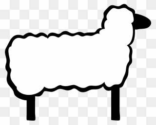 Sheep Clip Art Black And White Png Transparent Png