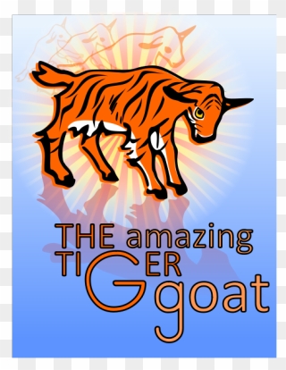 The Amazing Tiger Goat - G Is For Goat Clipart