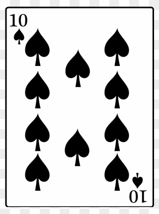 10 Of Spades Clipart
