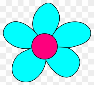 Clip Art Pink And Blue Flowers Png Transparent Png