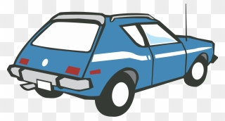 Blue,automotive Exterior,compact Car - Amc Gremlin Vector Clipart