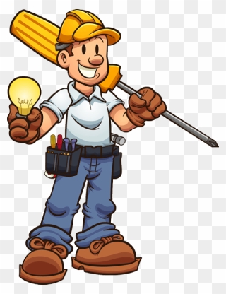 Electrician Electrician Ready To Fix In Greeley, Co - Electrician Clipart - Png Download