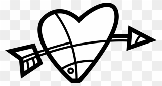 Transparent Valentine Clipart Black And White - Heart - Png Download