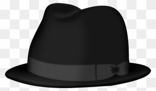 Black Fedora Hat Png Clipart Pictureu200b Gallery Yopriceville - Fedora Hat Png Transparent Png