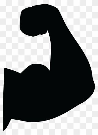 Flex Silhouette At Getdrawings - Bicep Clipart - Png Download