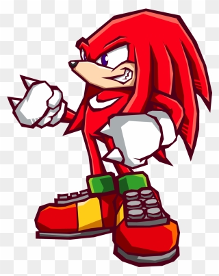 Knuckles The Echidna Sonic Battle Clipart