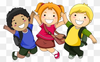 Library Of Png Download Students Png Files - School Kids Cartoon Png Clipart