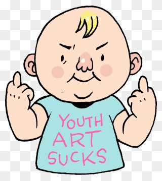 Youth Art Sucks Backbone Clipart
