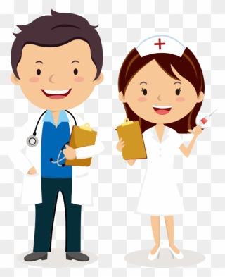 Doctor Doctor Png Download - Nurse And Doctor Cartoon Clipart