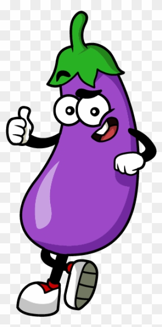 Eggplant Clipart Eggplant Emoji - Cartoon Eggplant Png Transparent Png