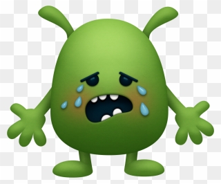 Monster Green Monsters, Clip Art And Album - Monster Crying - Png Download