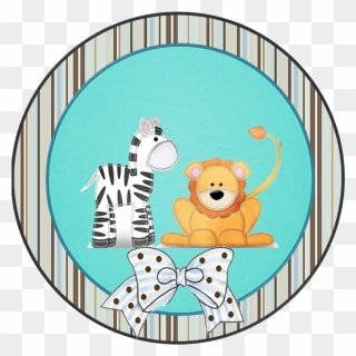 Toppers, Labels Or Stickers Of Animals - Party Clipart