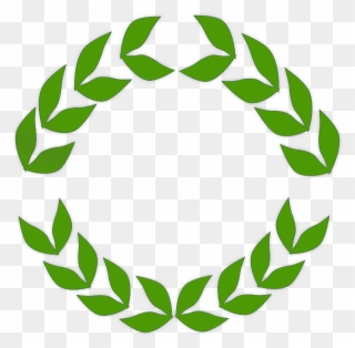 Olive Wreath Clip Art Green Tree Vine Leaves Laurel - Triumph Motor Company Logo - Png Download