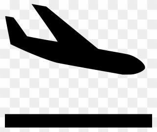 Airplane Landing Svg Png Icon Free Download - Plane Landing Icon Png Clipart