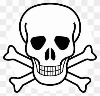 Dead Clipart Death Symbol - Skull And Crossbones - Png Download