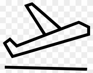 Take Off Airplane Aircraft Flight Departure - Line Art Clipart