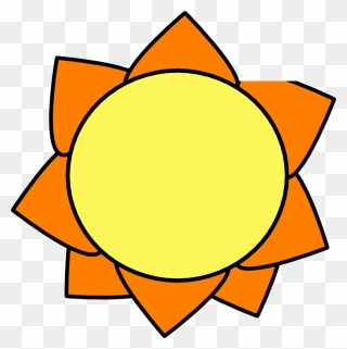 Animation Cartoon Clip Art - Yellow And Orange Sun - Png Download