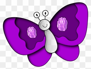 Butterfly Purple - Paru Paro Clipart - Png Download