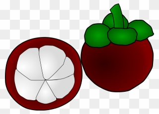 Fruit Clipart Set - Clip Art Mangosteen - Png Download