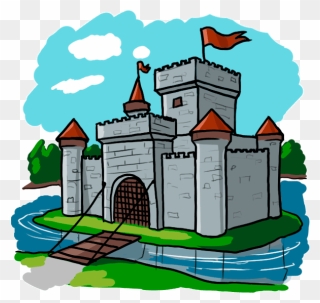 Castle Clipart Medieval Time - Cartoon Castle Middle Ages - Png Download