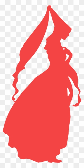Silhouette Of A Princess Clipart