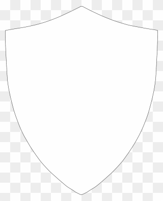 White Shield Outline Png Clipart