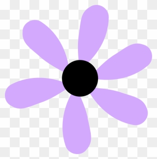 Lilac Flower Clipart - Cute Flower Clipart Purple - Png Download