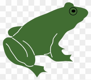 Frog Silhouette Green Clipart
