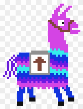 Loot Llama Pixel Art Clipart