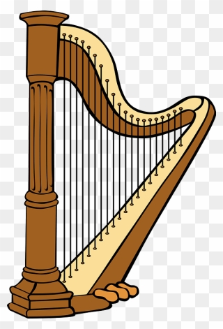 Harp Clipart - Arpa Instrumento - Png Download