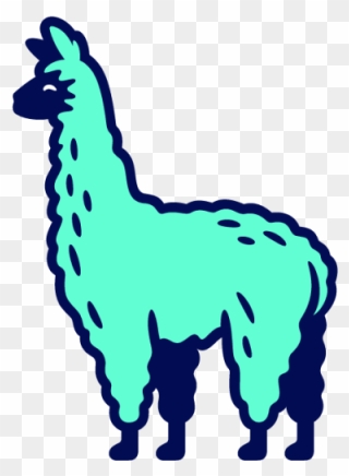 Fat Llama Logo Clipart
