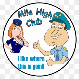 Mile High Club Lois - Cartoon Mile High Club Clipart