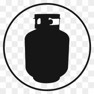 Thumb Image - Clip Art Gas Cylinder Clipart Black And White - Png Download