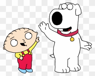 Family Guy Clipart Stuie - Brian And Stewie Drawing - Png Download